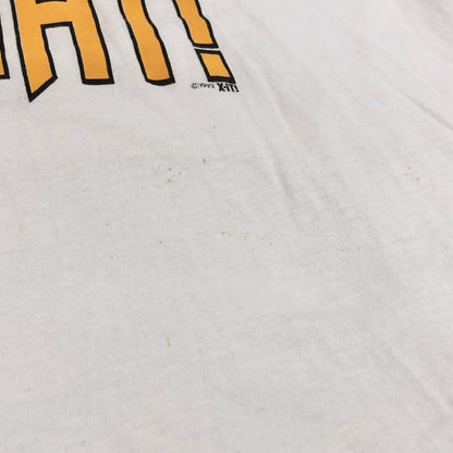 【ジャンク品】【メンズ】 EVANS 90S "I'M NOT OPINIONATED" S/S TEE 半袖 Tシャツ トップス 古着 ヴィンテージ 146-260622-rs-09-fur サイズ：L カラー：ホワイト 万代Net店
