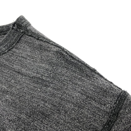 【中古品】【メンズ】 STUDIO D'ARTISAN ステュディオダルチザン L/S TEE 長袖 Tシャツ ロンT トップス 古着 145-260910-rs-07-fur サイズ：L カラー：グレー 万代Net店