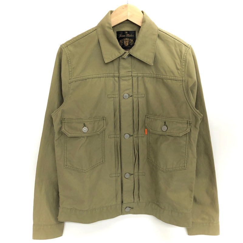 【中古品】【メンズ】 FULLCOUNT × BEAMS LIGHTS フルカウント Sateen Type 2nd Jean Jacket 51-18-0199-794 ミリタリー ジャケット アウター 古着 145-260910-rs-09-fur サイズ：38 カラー：オリーブ系 万代Net店