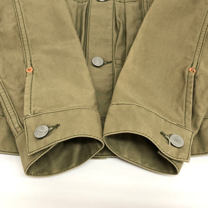 【中古品】【メンズ】 FULLCOUNT × BEAMS LIGHTS フルカウント Sateen Type 2nd Jean Jacket 51-18-0199-794 ミリタリー ジャケット アウター 古着 145-260910-rs-09-fur サイズ：38 カラー：オリーブ系 万代Net店