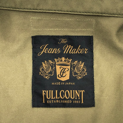 【中古品】【メンズ】 FULLCOUNT × BEAMS LIGHTS フルカウント Sateen Type 2nd Jean Jacket 51-18-0199-794 ミリタリー ジャケット アウター 古着 145-260910-rs-09-fur サイズ：38 カラー：オリーブ系 万代Net店