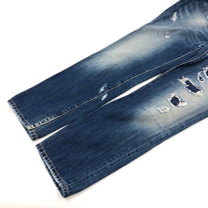 【現状渡し品】【レディース】 DSQUARED2 ディースクエアード F3-452 デニムパンツ ダメージ加工 ボトムス 152-251023-hn-05-fur サイズ：40 カラー：インディゴ 万代Net店