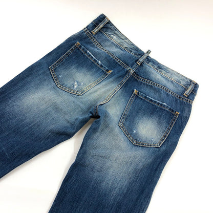 【現状渡し品】【レディース】 DSQUARED2 ディースクエアード F3-452 デニムパンツ ダメージ加工 ボトムス 152-251023-hn-05-fur サイズ：40 カラー：インディゴ 万代Net店