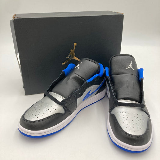 【未使用品】【メンズ】 NIKE ナイキ 553558-007/AIR JORDAN 1 LOW BLACK GAME ROYAL METALLIC PLATINUM 160-250314-NS-6-iwa サイズ：28 カラー：ブラック ブルー 万代Net店