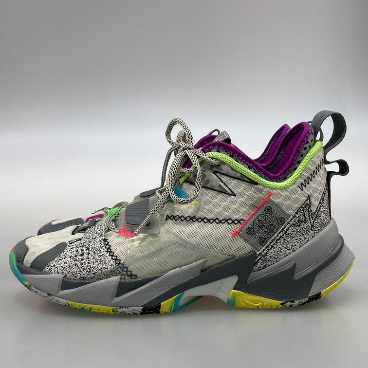 【中古美品】【メンズ】 NIKE ナイキ CD3002-100 JORDAN WHY NOT ZER0.3 PF 靴 スニーカー レインボー マルチカラー 160-251220-WA-03-iwa サイズ：26cm カラー：グレー 万代Net店