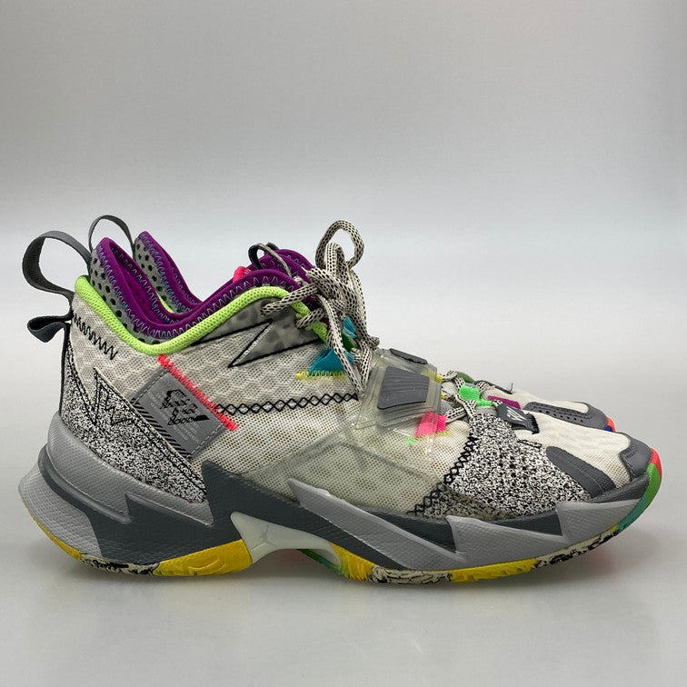 【中古美品】【メンズ】 NIKE ナイキ CD3002-100 JORDAN WHY NOT ZER0.3 PF 靴 スニーカー レインボー マルチカラー 160-251220-WA-03-iwa サイズ：26cm カラー：グレー 万代Net店