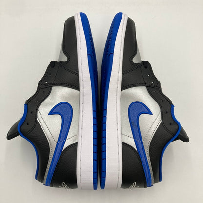 【未使用品】【メンズ】 NIKE ナイキ 553558-007/AIR JORDAN 1 LOW BLACK GAME ROYAL METALLIC PLATINUM 160-250314-NS-6-iwa サイズ：28 カラー：ブラック ブルー 万代Net店