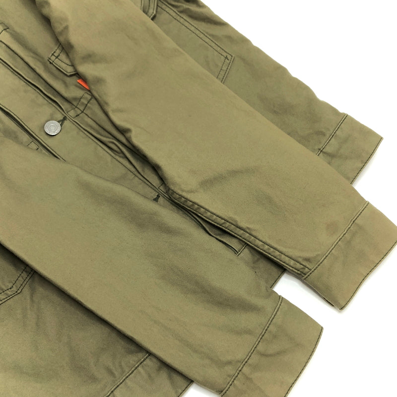 【中古品】【メンズ】 FULLCOUNT × BEAMS LIGHTS フルカウント Sateen Type 2nd Jean Jacket 51-18-0199-794 ミリタリー ジャケット アウター 古着 145-260910-rs-09-fur サイズ：38 カラー：オリーブ系 万代Net店