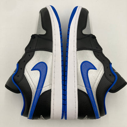 【未使用品】【メンズ】 NIKE ナイキ 553558-007/AIR JORDAN 1 LOW BLACK GAME ROYAL METALLIC PLATINUM 160-250314-NS-6-iwa サイズ：28 カラー：ブラック ブルー 万代Net店