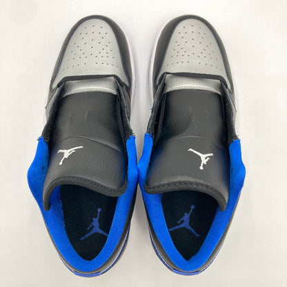【未使用品】【メンズ】 NIKE ナイキ 553558-007/AIR JORDAN 1 LOW BLACK GAME ROYAL METALLIC PLATINUM 160-250314-NS-6-iwa サイズ：28 カラー：ブラック ブルー 万代Net店