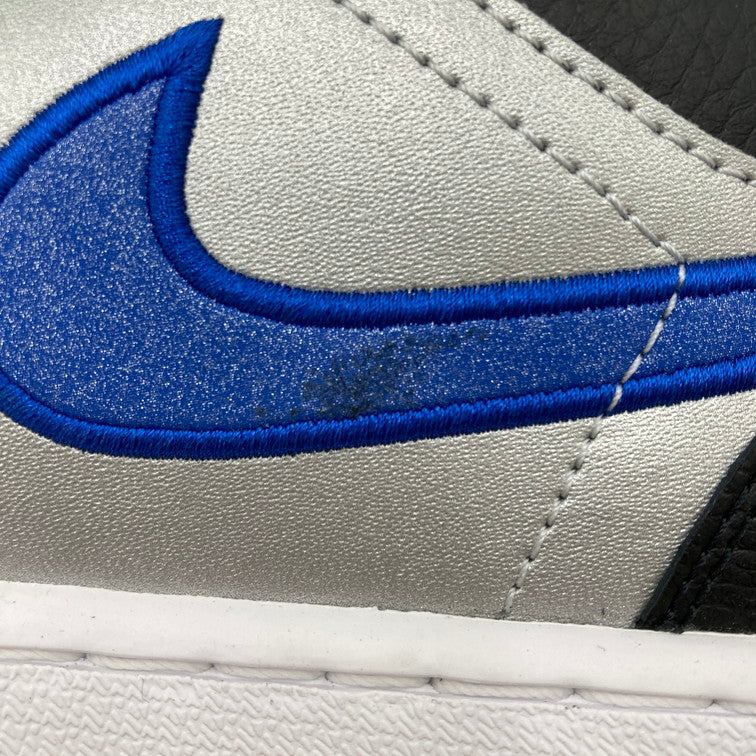 【未使用品】【メンズ】 NIKE ナイキ 553558-007/AIR JORDAN 1 LOW BLACK GAME ROYAL METALLIC PLATINUM 160-250314-NS-6-iwa サイズ：28 カラー：ブラック ブルー 万代Net店