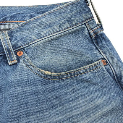 【中古品】【メンズ】 LEVI'S リーバイス 501 DENIM PANTS 00501-3375 デニムパンツ 150周年モデル Gパン ボトムス ダメージ加工 古着 158-260910-rs-10-fur サイズ：W34×L32 カラー：インディゴ 万代Net店