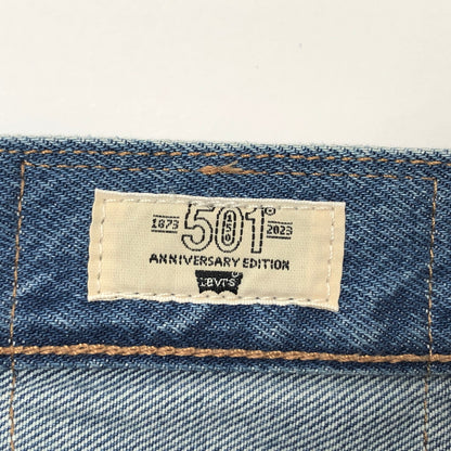 【中古品】【メンズ】 LEVI'S リーバイス 501 DENIM PANTS 00501-3375 デニムパンツ 150周年モデル Gパン ボトムス ダメージ加工 古着 158-260910-rs-10-fur サイズ：W34×L32 カラー：インディゴ 万代Net店
