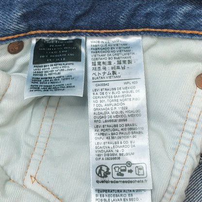 【中古品】【メンズ】 LEVI'S リーバイス 501 DENIM PANTS 00501-3375 デニムパンツ 150周年モデル Gパン ボトムス ダメージ加工 古着 158-260910-rs-10-fur サイズ：W34×L32 カラー：インディゴ 万代Net店