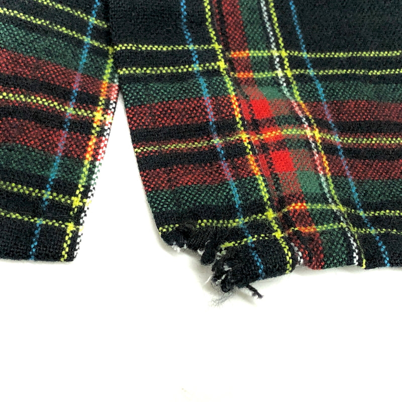 【中古品】【メンズ】 CLAYBROOKE クレイブルック 80S CHECK LS ACRYLIC SHIRT チェックシャツ 長袖 トップス 古着 ヴィンテージ 146-260623-rs-02-fur サイズ：L カラー：ブラック/レッド/グリーン 万代Net店