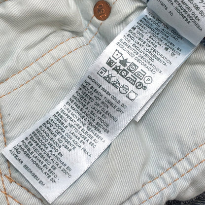 【中古品】【メンズ】 LEVI'S リーバイス 501 DENIM PANTS 00501-3375 デニムパンツ 150周年モデル Gパン ボトムス ダメージ加工 古着 158-260910-rs-10-fur サイズ：W34×L32 カラー：インディゴ 万代Net店