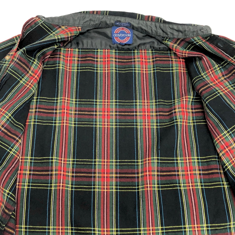【中古品】【メンズ】 CLAYBROOKE クレイブルック 80S CHECK LS ACRYLIC SHIRT チェックシャツ 長袖 トップス 古着 ヴィンテージ 146-260623-rs-02-fur サイズ：L カラー：ブラック/レッド/グリーン 万代Net店