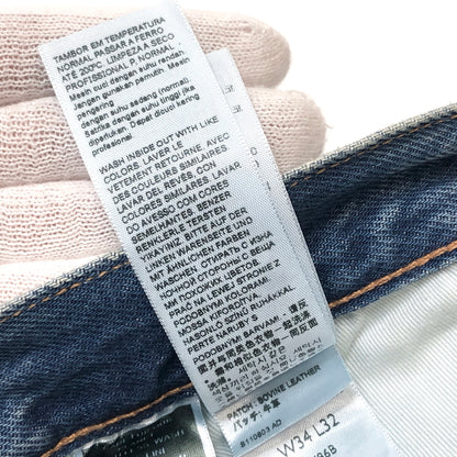 【中古品】【メンズ】 LEVI'S リーバイス 501 DENIM PANTS 00501-3375 デニムパンツ 150周年モデル Gパン ボトムス ダメージ加工 古着 158-260910-rs-10-fur サイズ：W34×L32 カラー：インディゴ 万代Net店