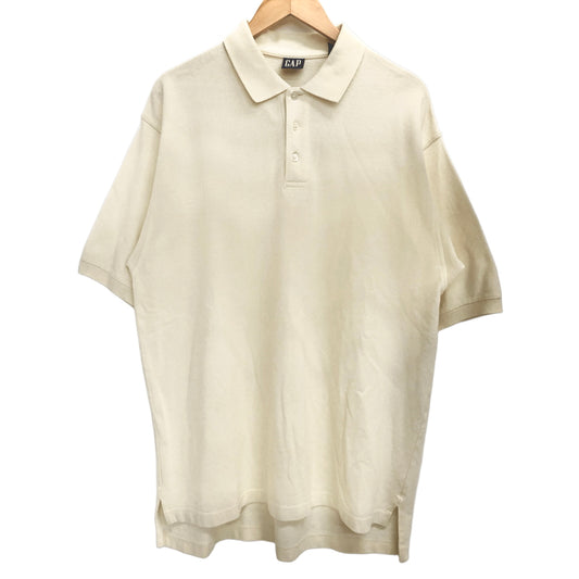 【中古品】【メンズ】 OLD GAP オールドギャップ 90S S/S POLO SHIRT ポロシャツ 半袖 トップス 古着 ヴィンテージ 146-260623-rs-04-fur サイズ：M カラー：アイボリー系 万代Net店