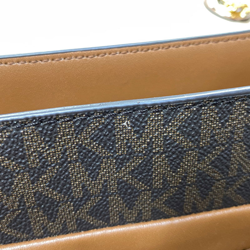 【中古品】【レディース】 MICHAEL KORS マイケルコース OA-2103 REGINA FLAP MEDIUM SHOULDER BAG レジーナ フラップ ミディアム ショルダー バッグ カバン 188-260630-kh-03-izu カラー：ブラウン 万代Net店