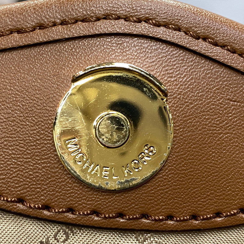 【中古品】【レディース】 MICHAEL KORS マイケルコース OA-2103 REGINA FLAP MEDIUM SHOULDER BAG レジーナ フラップ ミディアム ショルダー バッグ カバン 188-260630-kh-03-izu カラー：ブラウン 万代Net店