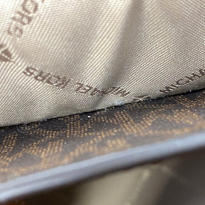 【中古品】【レディース】 MICHAEL KORS マイケルコース OA-2103 REGINA FLAP MEDIUM SHOULDER BAG レジーナ フラップ ミディアム ショルダー バッグ カバン 188-260630-kh-03-izu カラー：ブラウン 万代Net店