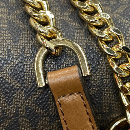 【中古品】【レディース】 MICHAEL KORS マイケルコース OA-2103 REGINA FLAP MEDIUM SHOULDER BAG レジーナ フラップ ミディアム ショルダー バッグ カバン 188-260630-kh-03-izu カラー：ブラウン 万代Net店