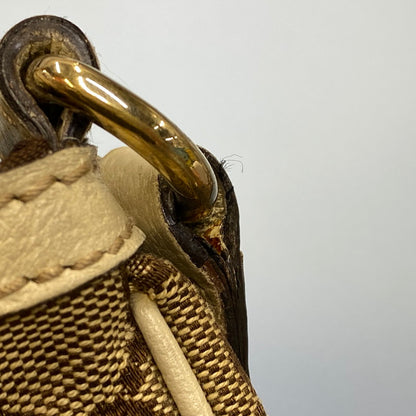 【中古品】【メンズ/レディース】 GUCCI グッチ 211978 SHELLEYLINE GGCANVAS SHOULDER BAG シェリーライン GGキャンバス ショルダー バッグ カバン 180-260630-kh-05-izu カラー：ベージュ×アイボリー 万代Net店