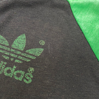 【中古品】【メンズ】 ADIDAS アディダス USA製 3LINE RAGLAN TEE 3ライン ラグラン Tシャツ トップス 146-260630-kh-12-izu サイズ：L カラー：ネイビー×グリーン 万代Net店