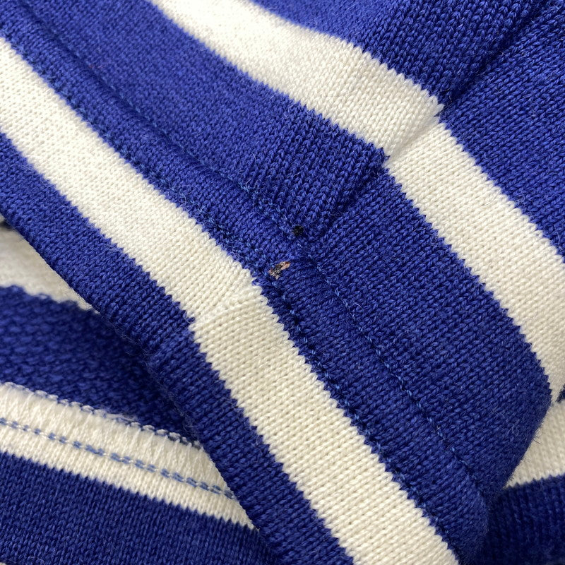 【中古品】【メンズ】 OUTIL ウティ BASQUE SHIRT バスク シャツ トップス 141-260630-kh-15-izu サイズ：3 カラー：ブルー×ホワイト 万代Net店