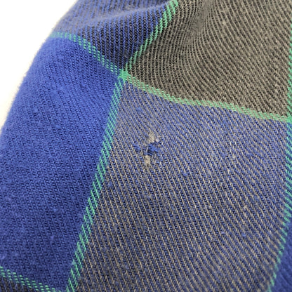【ジャンク品】【メンズ】 WRANGLER ラングラー 80S SNAP BUTTON L/S CHECK SHIRT チェックシャツ 長袖 トップス スナップボタン 古着 ヴィンテージ 146-260623-rs-08-fur サイズ：L カラー：ブルー/グレー 万代Net店