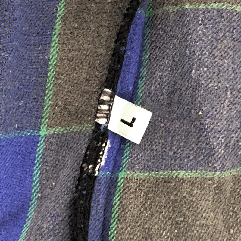【ジャンク品】【メンズ】 WRANGLER ラングラー 80S SNAP BUTTON L/S CHECK SHIRT チェックシャツ 長袖 トップス スナップボタン 古着 ヴィンテージ 146-260623-rs-08-fur サイズ：L カラー：ブルー/グレー 万代Net店