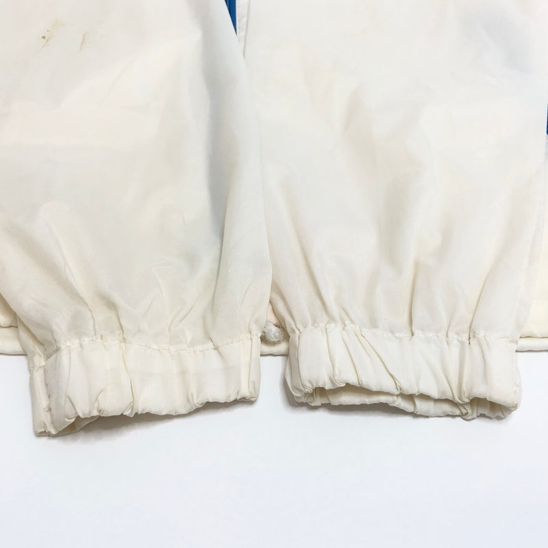 【現状渡し品】【メンズ】 OLD ADIDAS オールドアディダス 80S NYLON FULL ZIP JACKET ADS-200 ナイロンジャケット トラックジャケット ブルゾン アウター 古着 ヴィンテージ 146-260623-rs-09-fur サイズ：M カラー：ホワイト/ブルー 万代Net店