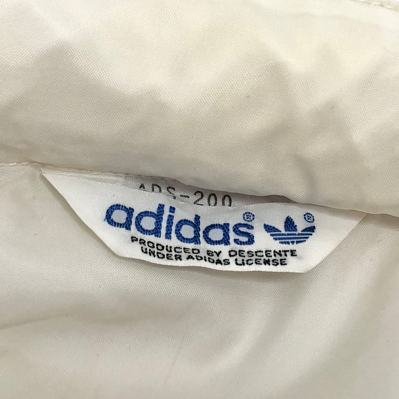 【現状渡し品】【メンズ】 OLD ADIDAS オールドアディダス 80S NYLON FULL ZIP JACKET ADS-200 ナイロンジャケット トラックジャケット ブルゾン アウター 古着 ヴィンテージ 146-260623-rs-09-fur サイズ：M カラー：ホワイト/ブルー 万代Net店