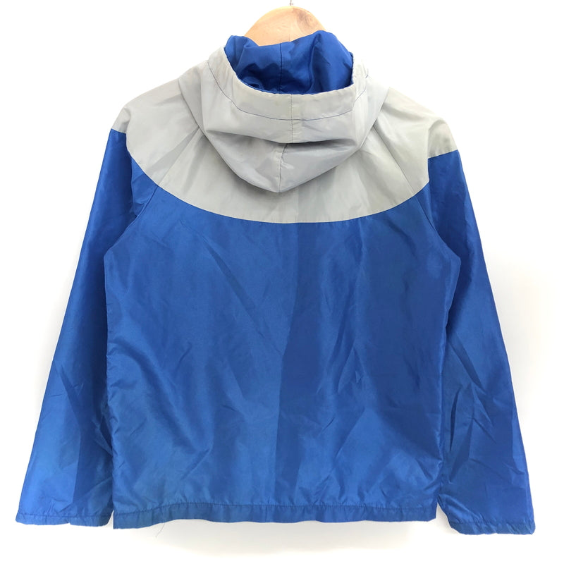 【ジャンク品】【メンズ】 OLD NIKE オールドナイキ 80S NYLON JACKET ナイロンジャケット ライトアウター古着 ヴィンテージ 146-260625-rs-01-fur サイズ：L カラー：ブルー/グレー 万代Net店