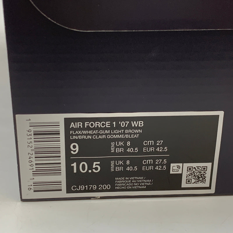 【中古美品】【メンズ】 NIKE ナイキ AIR FORCE 1 LOW '07 WB CJ9179-200 エアフォース1 ロー '07 WB スニーカー シューズ 靴 160-260517-hn-03-fur サイズ：27.0cm US 9 カラー：ブラウン 万代Net店