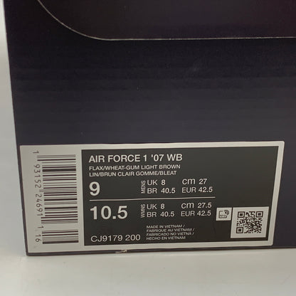 【中古美品】【メンズ】 NIKE ナイキ AIR FORCE 1 LOW '07 WB CJ9179-200 エアフォース1 ロー '07 WB スニーカー シューズ 靴 160-260517-hn-03-fur サイズ：27.0cm US 9 カラー：ブラウン 万代Net店
