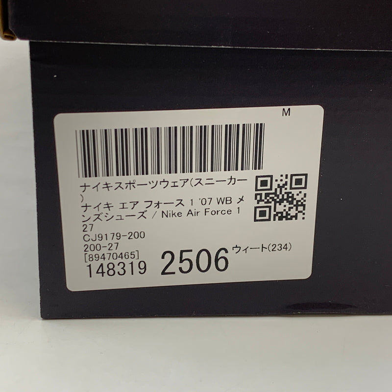 【中古美品】【メンズ】 NIKE ナイキ AIR FORCE 1 LOW '07 WB CJ9179-200 エアフォース1 ロー '07 WB スニーカー シューズ 靴 160-260517-hn-03-fur サイズ：27.0cm US 9 カラー：ブラウン 万代Net店