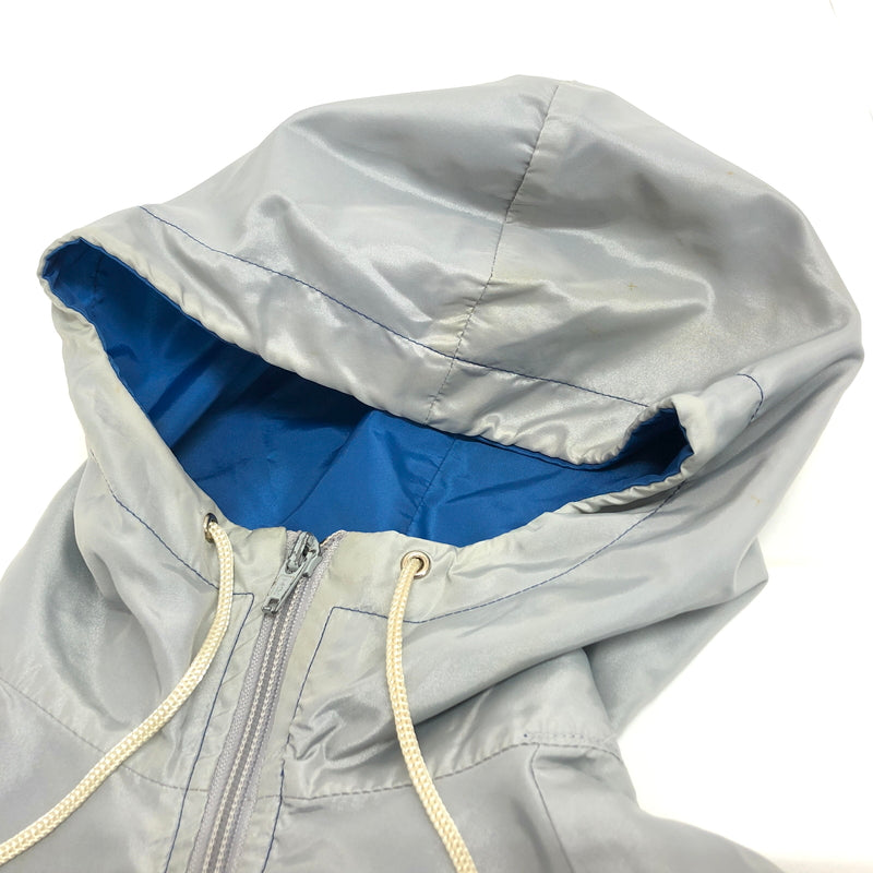 【ジャンク品】【メンズ】 OLD NIKE オールドナイキ 80S NYLON JACKET ナイロンジャケット ライトアウター古着 ヴィンテージ 146-260625-rs-01-fur サイズ：L カラー：ブルー/グレー 万代Net店