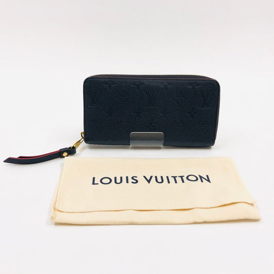 【現状渡し品】【レディース】 LOUIS VUITTON ルイ・ヴィトン M62121 モノグラム・アンプラント ジッピーウォレット マリーヌルージュ 長財布 財布 179-251026-hn-03-fur カラー：ネイビー/レッド 万代Net店