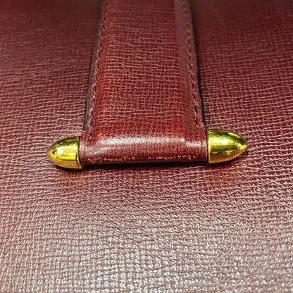 【中古品】【レディース】 CARTIER カルティエ MUST LINE HANDBAG マストライン ハンドバッグ カバン 180-260811-kh-16-izu カラー：レッド系 万代Net店