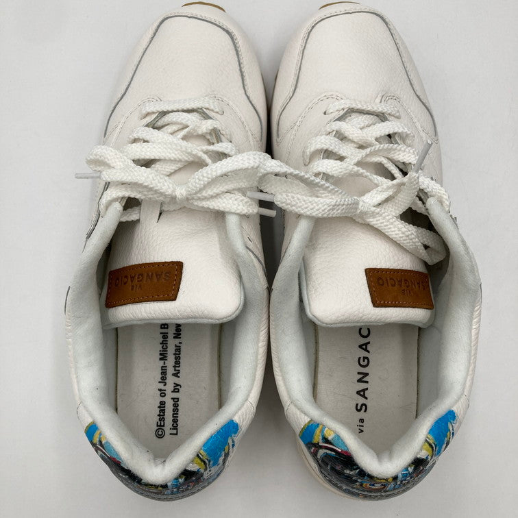 【中古品】【メンズ】 Sangacio サンガッチョ SANGACIO × BASQUIAT 2nd Edition にゅ～ず バスキア 靴 スニーカー 162-250321-NS-6-iwa サイズ：28.5 カラー：ホワイト 万代Net店
