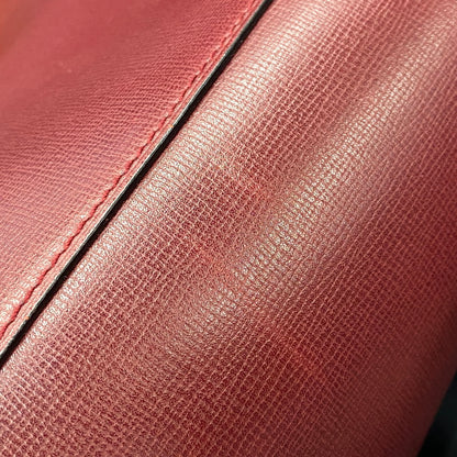【中古品】【レディース】 CARTIER カルティエ MUST LINE HANDBAG マストライン ハンドバッグ カバン 180-260811-kh-16-izu カラー：レッド系 万代Net店
