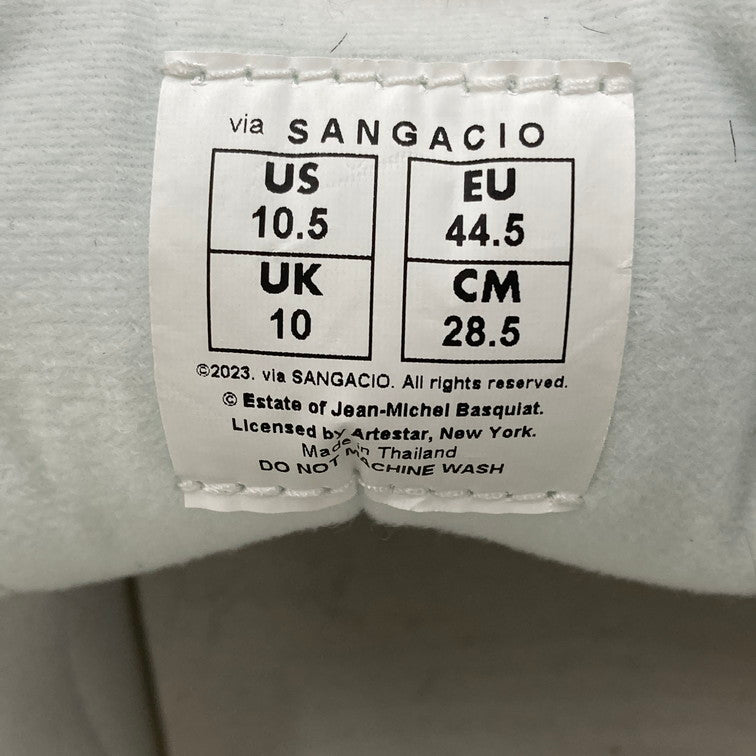 【中古品】【メンズ】 Sangacio サンガッチョ SANGACIO × BASQUIAT 2nd Edition にゅ～ず バスキア 靴 スニーカー 162-250321-NS-6-iwa サイズ：28.5 カラー：ホワイト 万代Net店