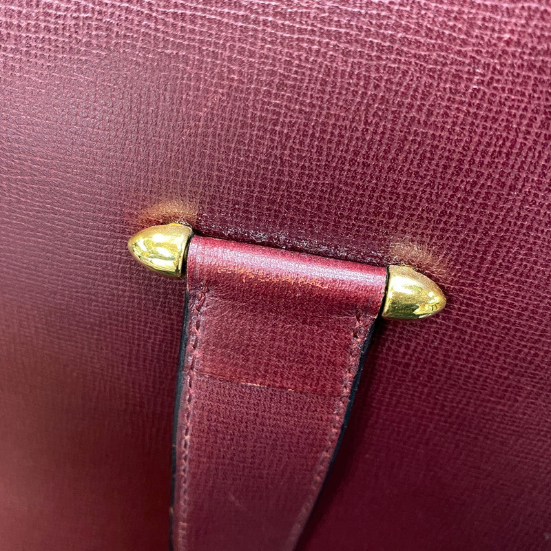 【中古品】【レディース】 CARTIER カルティエ MUST LINE HANDBAG マストライン ハンドバッグ カバン 180-260811-kh-16-izu カラー：レッド系 万代Net店