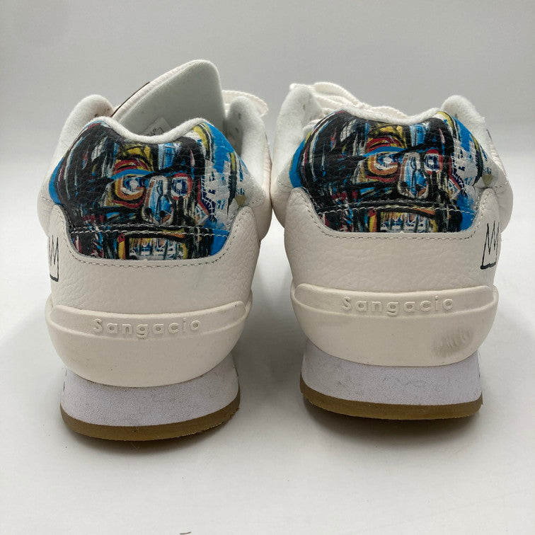【中古品】【メンズ】 Sangacio サンガッチョ SANGACIO × BASQUIAT 2nd Edition にゅ～ず バスキア 靴 スニーカー 162-250321-NS-6-iwa サイズ：28.5 カラー：ホワイト 万代Net店
