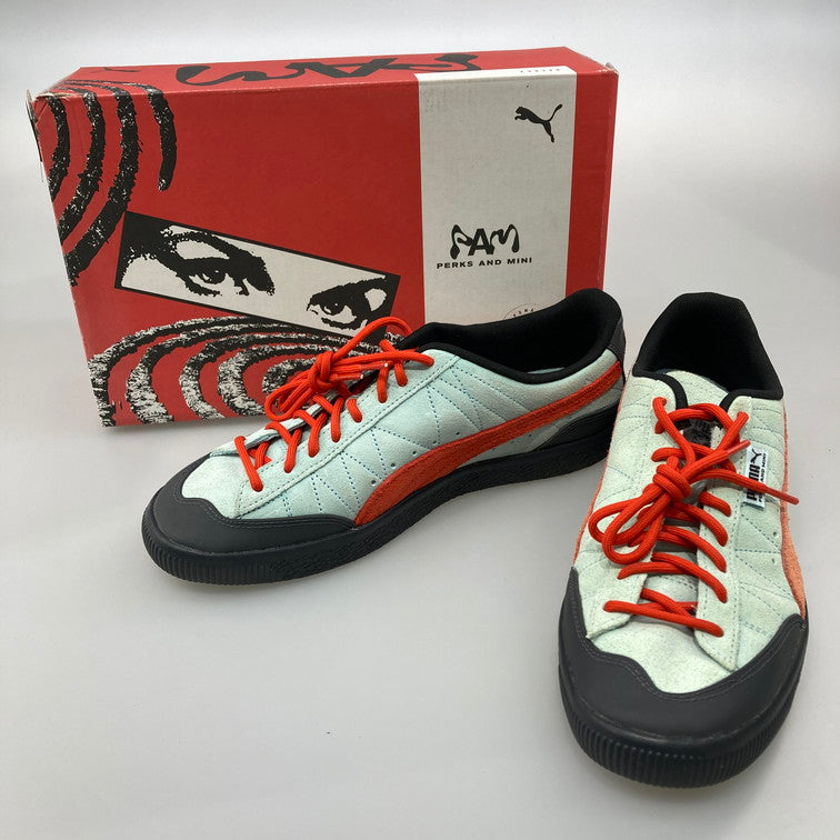 【中古品】【メンズ】 PUMA プーマ PERKS AND MINI 390450 01 CLYDE RUBBER PAM 靴 スニーカー 162-251221-WA-08-iwa サイズ：28cm カラー：light aqua-warm earth 万代Net店