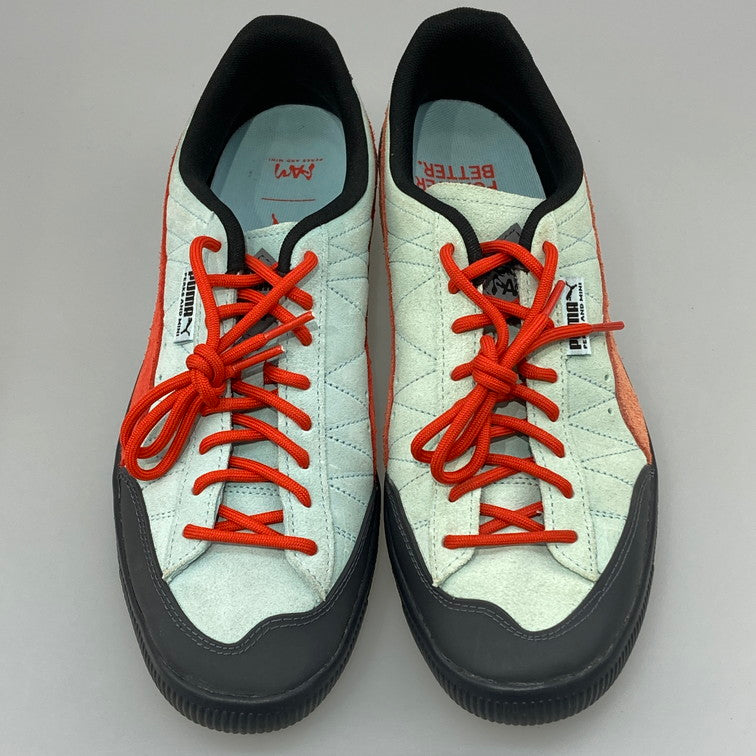 【中古品】【メンズ】 PUMA プーマ PERKS AND MINI 390450 01 CLYDE RUBBER PAM 靴 スニーカー 162-251221-WA-08-iwa サイズ：28cm カラー：light aqua-warm earth 万代Net店