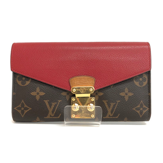 【中古品】【レディース】 LOUIS VUITTON ルイ・ヴィトン モノグラム ポルトフォイユ・パラス M58414 長財布 ロングウォレット 179-250403-rs-04-fur カラー：モノグラム/レッド 万代Net店