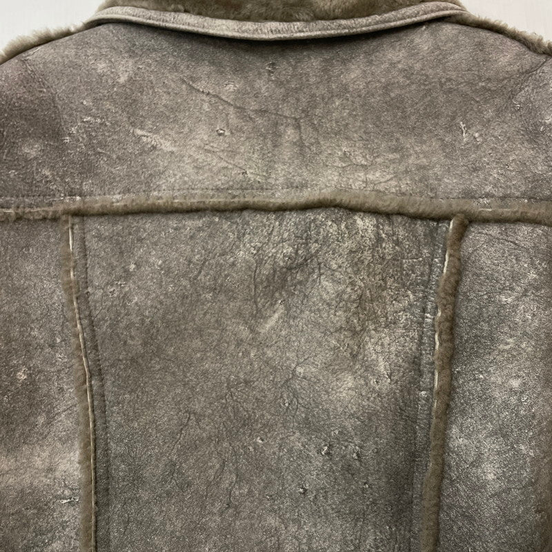 【現状渡し品】【メンズ】 SAWYER OF NAPA ソーヤーオブナパ 60~70's MOUTON JACKET VINTAGE 60~70年代 ムートンジャケット アウター ヴィンテージ USA製 145-251124-yy-13-tei サイズ：38 カラー：グレー 万代Net店